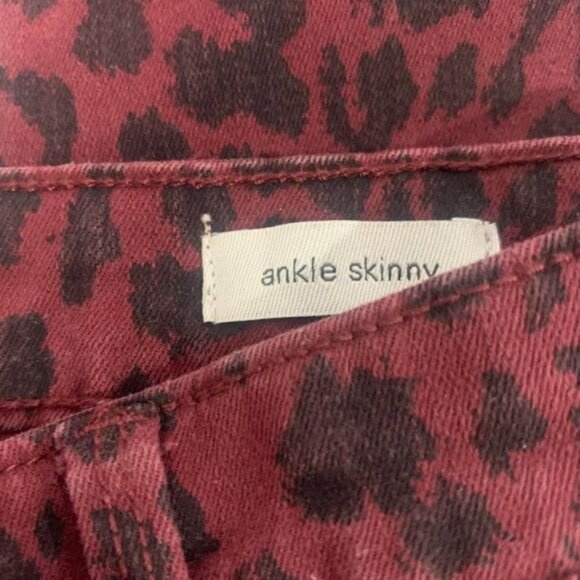 Social Standard By Sanctuary Womens Leopard Print Ankle Skinny Jeans Size 6 - Picture 3 of 7